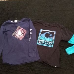Volcom & Quicksilver boys size 6/7 longsleeve
